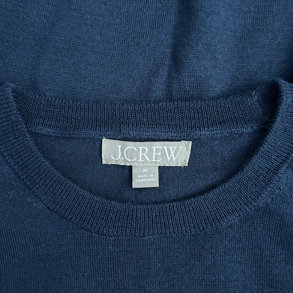 J. Crew Margot Wool Sweater in Navy, size M - Picture 3 of 4